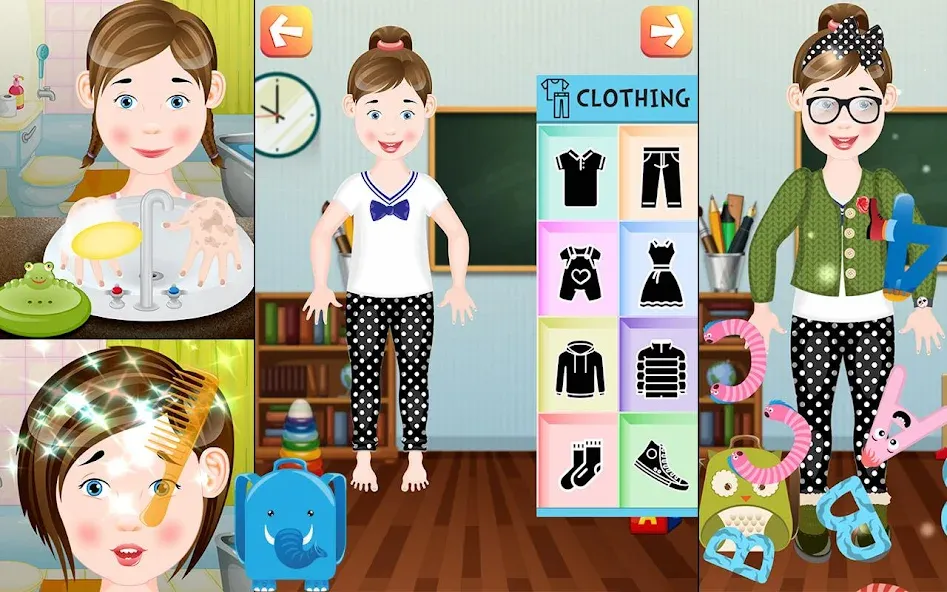 Dress Up game for girls бесплатно на Андроид — мод: Безлимитные деньги и все наряды открыты — скриншот 4 Dress Up game for girls бесплатно на Андроид — мод: Безлимитные деньги и все наряды открыты — скриншот 4