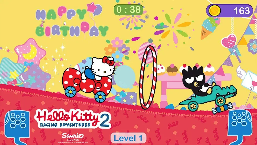 Скачать Hello Kitty games - car game бесплатно — Безлимитные монеты и все машины открыты — скриншот 1