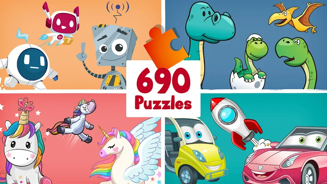 690 Puzzles for preschool kids мод на Андроид: Открыты все пазлы и уровни — скриншот 1 690 Puzzles for preschool kids мод на Андроид: Открыты все пазлы и уровни — скриншот 1