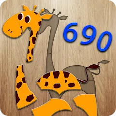 690 Puzzles for preschool kids мод на Андроид: Открыты все пазлы и уровни