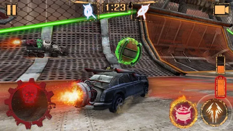 Rocket Car Ball мод на Андроид: Безлимитные деньги и топливо — скриншот 1