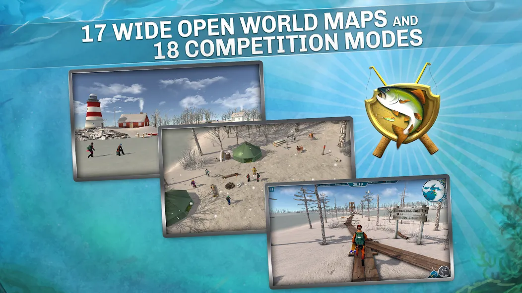 Скачать Ice Lakes Mod APK — Неограниченные ресурсы и рыбалка без ограничений — скриншот 2