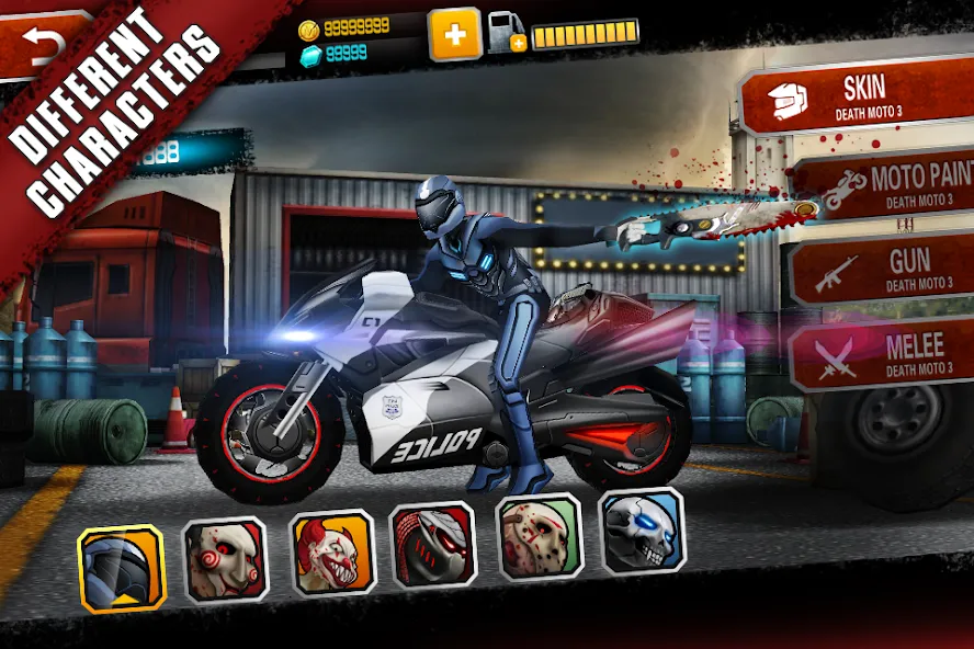 Death Moto 3 : Fighting Rider — взломанная версия, Безлимитные деньги и открыты уровни — скриншот 5 Death Moto 3 : Fighting Rider — взломанная версия, Безлимитные деньги и открыты уровни — скриншот 5