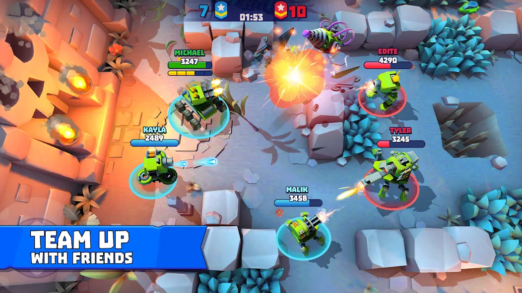 Tanks a Lot - 3v3 Battle Arena — скачать мод: Безлимитные деньги и всё открыто — скриншот 3 Tanks a Lot - 3v3 Battle Arena — скачать мод: Безлимитные деньги и всё открыто — скриншот 3