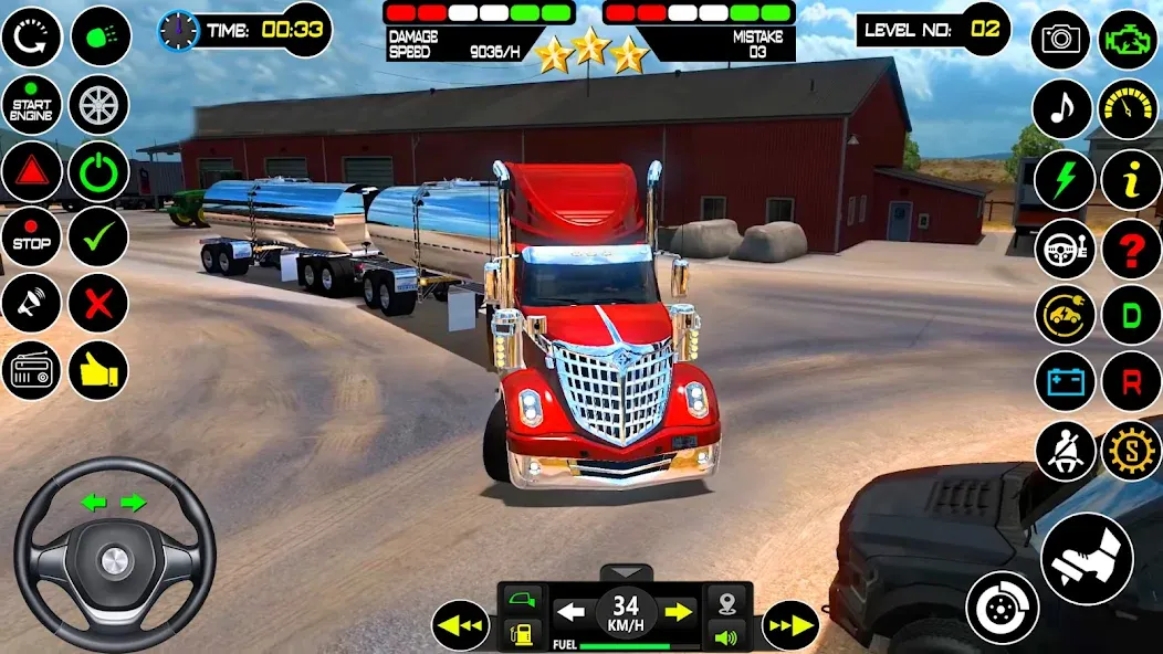US Truck Driving Cargo Game 3D взлом на Андроид — Безлимитные деньги и топливо — скриншот 2 US Truck Driving Cargo Game 3D взлом на Андроид — Безлимитные деньги и топливо — скриншот 2