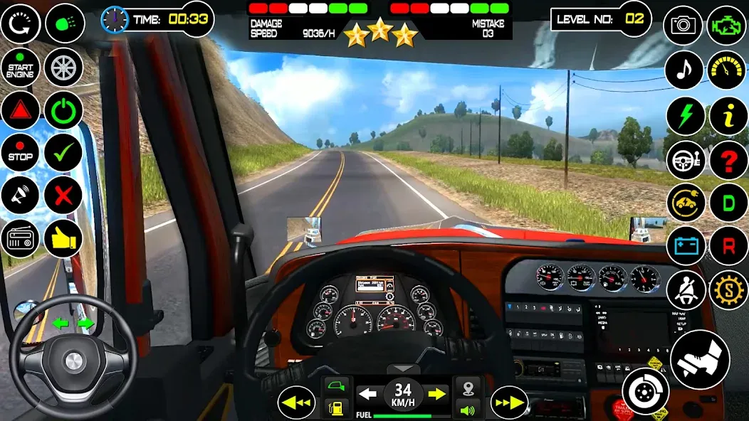US Truck Driving Cargo Game 3D взлом на Андроид — Безлимитные деньги и топливо — скриншот 4 US Truck Driving Cargo Game 3D взлом на Андроид — Безлимитные деньги и топливо — скриншот 4
