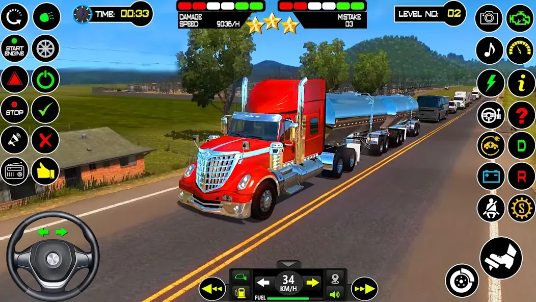 US Truck Driving Cargo Game 3D взлом на Андроид — Безлимитные деньги и топливо — скриншот 5 US Truck Driving Cargo Game 3D взлом на Андроид — Безлимитные деньги и топливо — скриншот 5