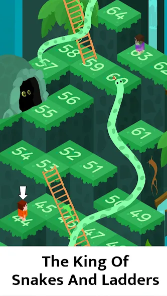 Мод Snakes and Ladders Board Games — Безлимитные ходы и все уровни, скачать APK — скриншот 1