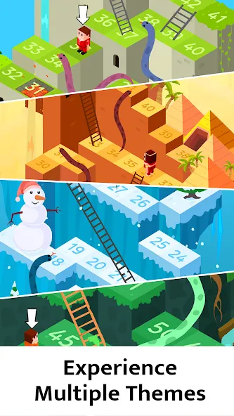 Мод Snakes and Ladders Board Games — Безлимитные ходы и все уровни, скачать APK — скриншот 2