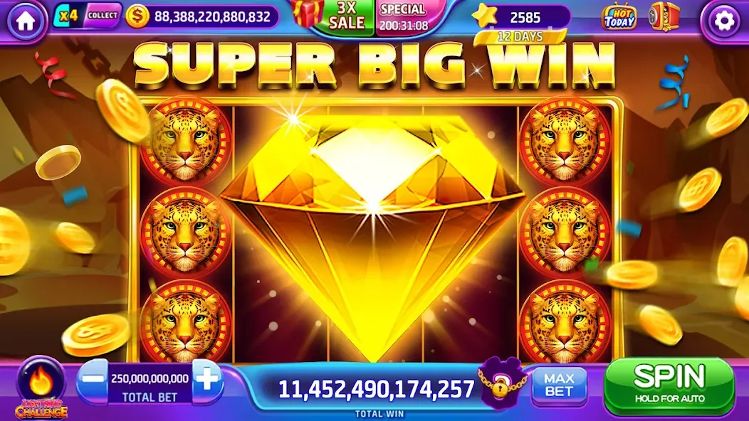 Lava Slots - Casino Games взлом APK — Безлимитные монеты и все бонусы — скриншот 2