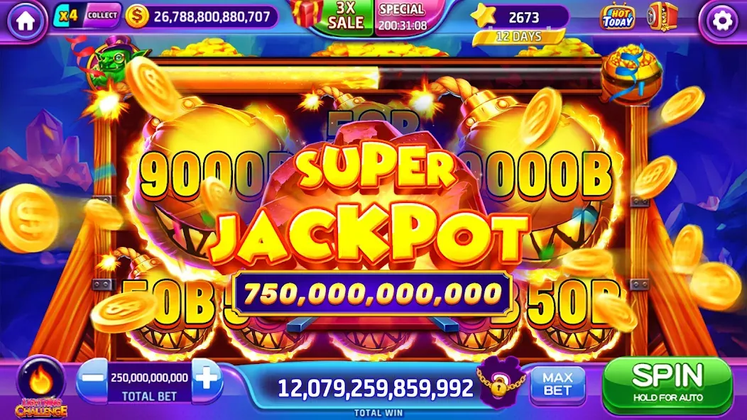 Lava Slots - Casino Games взлом APK — Безлимитные монеты и все бонусы — скриншот 4
