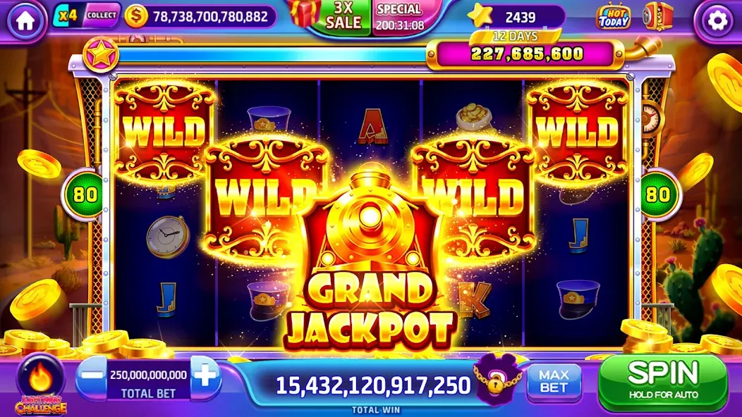 Lava Slots - Casino Games взлом APK — Безлимитные монеты и все бонусы — скриншот 5