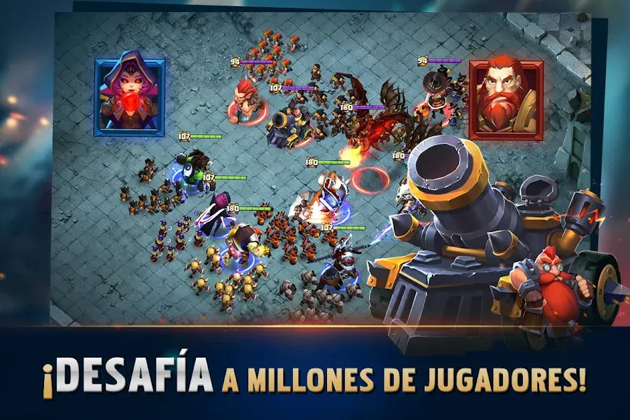 Clash of Lords 2: Español — последняя версия с модом (Безлимитные ресурсы и усиленные герои) — скриншот 4