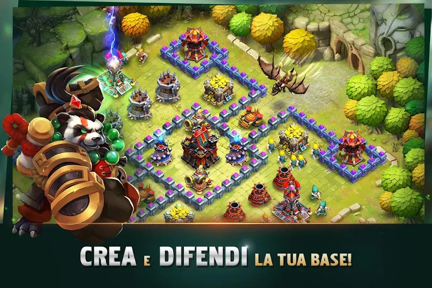 Clash of Lords 2: Italiano MOD APK: Безлимитные ресурсы и усиленные герои — скриншот 1