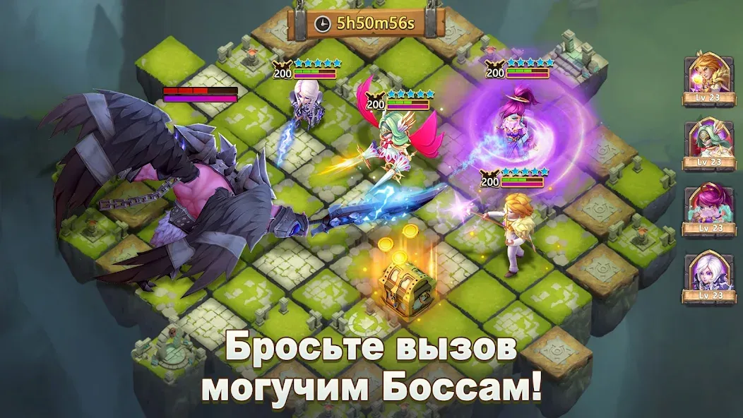 Скачать Castle Clash: Правитель мира на Андроид с модом — Безлимитные ресурсы и сильная армия — скриншот 3