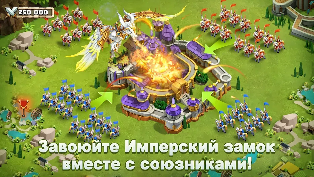 Скачать Castle Clash: Правитель мира на Андроид с модом — Безлимитные ресурсы и сильная армия — скриншот 5