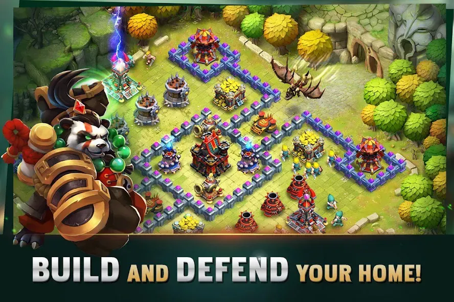 Clash of Lords: Guild Castle — скачать мод: Безлимитные ресурсы и алмазы — скриншот 1