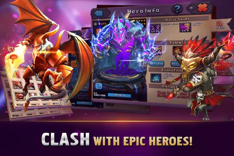 Clash of Lords: Guild Castle — скачать мод: Безлимитные ресурсы и алмазы — скриншот 4