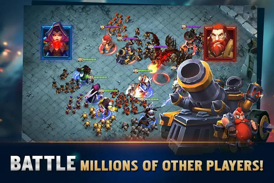 Clash of Lords: Guild Castle — скачать мод: Безлимитные ресурсы и алмазы — скриншот 5