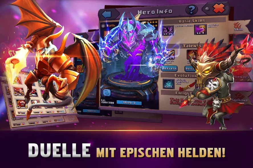 Clash of Lords 2: Ehrenkampf MOD APK скачать на Андроид — Безлимитные ресурсы и усиленные герои — скриншот 4 Clash of Lords 2: Ehrenkampf MOD APK скачать на Андроид — Безлимитные ресурсы и усиленные герои — скриншот 4
