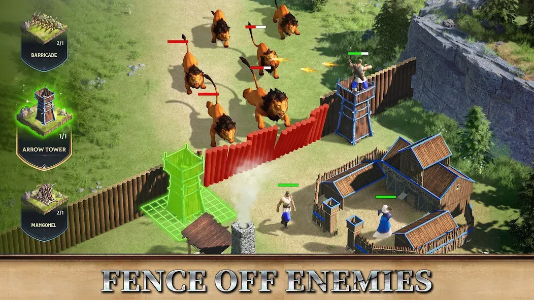Rise of Castles: Ice and Fire на телефон — скачать мод: Безлимитные ресурсы и ускоренное строительство — скриншот 5