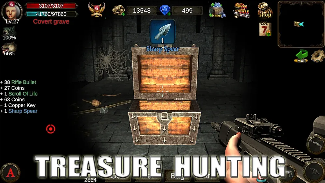 Скачать Dungeon Shooter : Dark Temple бесплатно — Безлимитные деньги и патроны — скриншот 4