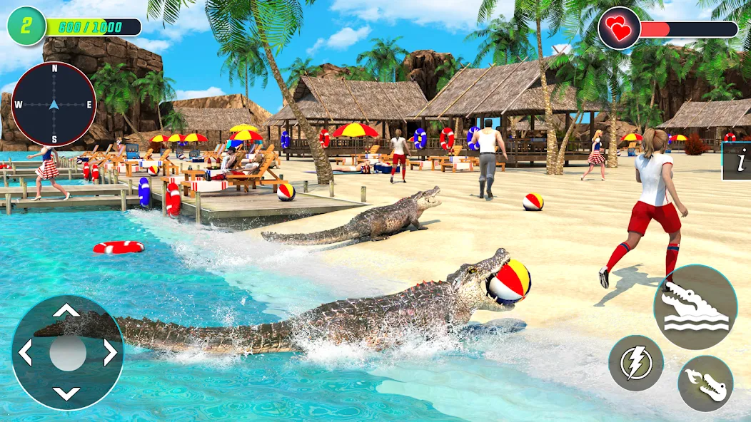 Мод Crocodile Games: Animal Games — Новые крокодильи приключения без ограничений, скачать APK — скриншот 2 Мод Crocodile Games: Animal Games — Новые крокодильи приключения без ограничений, скачать APK — скриншот 2