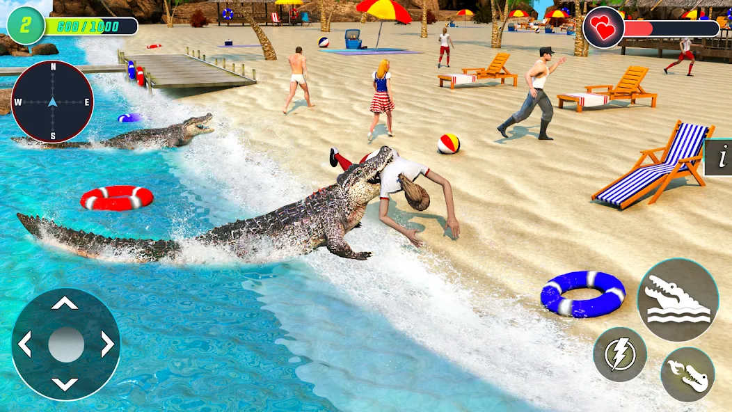 Мод Crocodile Games: Animal Games — Новые крокодильи приключения без ограничений, скачать APK — скриншот 4 Мод Crocodile Games: Animal Games — Новые крокодильи приключения без ограничений, скачать APK — скриншот 4