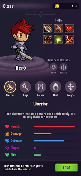 The Walking Hero - Idle RPG (Мод: Безлимитные ресурсы и энергия) — скачать на Андроид — скриншот 2