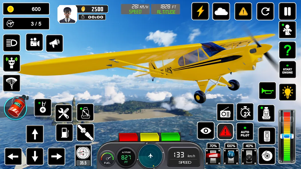 Pilot Flight Simulator Games взлом APK — Бесконечное топливо и новые самолёты — скриншот 5 Pilot Flight Simulator Games взлом APK — Бесконечное топливо и новые самолёты — скриншот 5