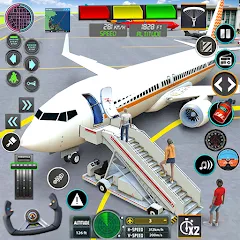 Pilot Flight Simulator Games взлом APK — Бесконечное топливо и новые самолёты