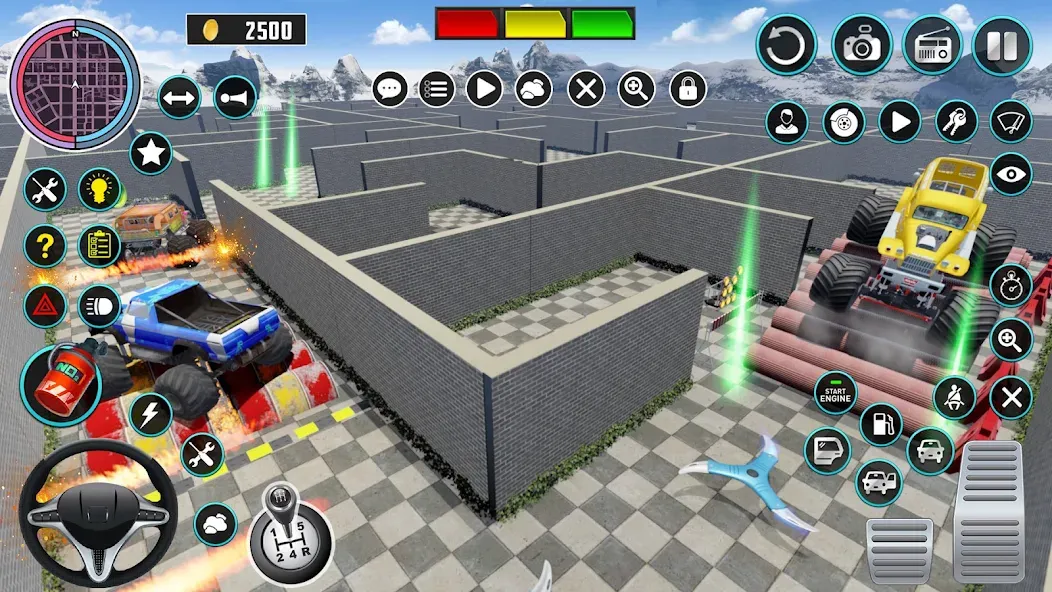 Monster Truck Maze Puzzle Game мод на Андроид: Безлимитные деньги и все машины открыты — скриншот 3