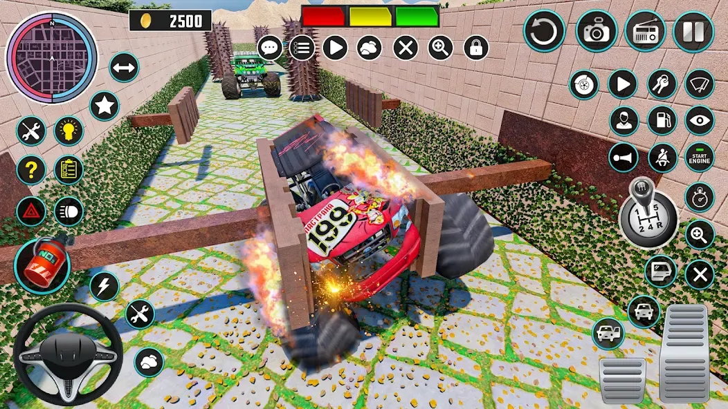 Monster Truck Maze Puzzle Game мод на Андроид: Безлимитные деньги и все машины открыты — скриншот 5