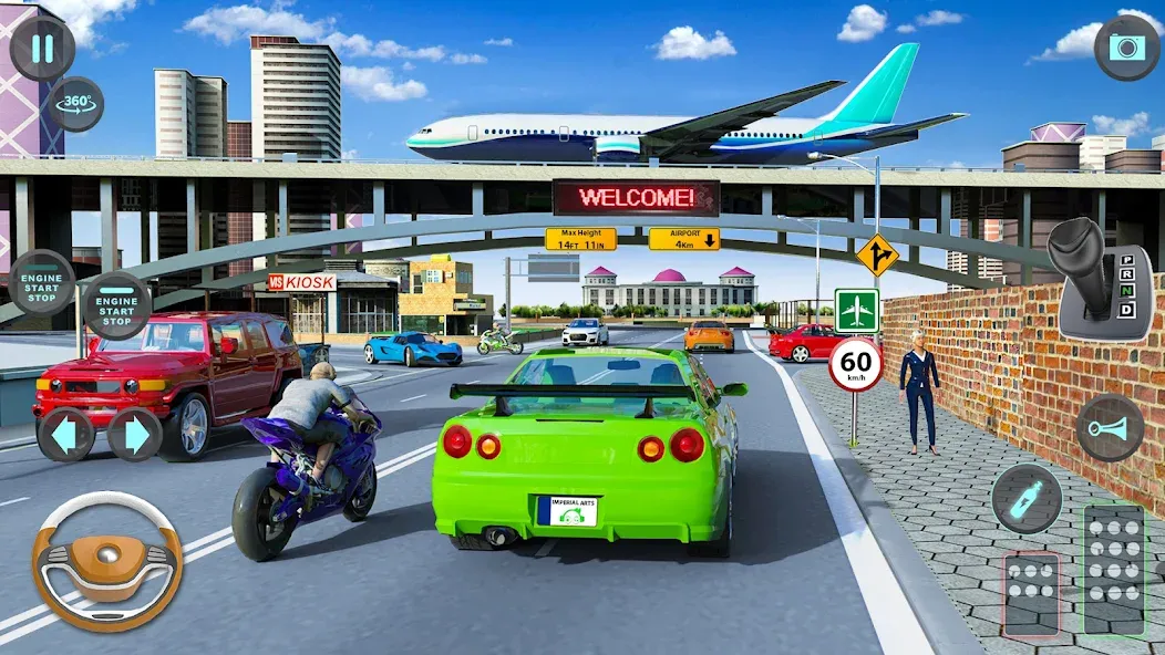 Modern Car Driving School Game — взломанная версия, Безлимитные деньги и все машины открыты — скриншот 1 Modern Car Driving School Game — взломанная версия, Безлимитные деньги и все машины открыты — скриншот 1