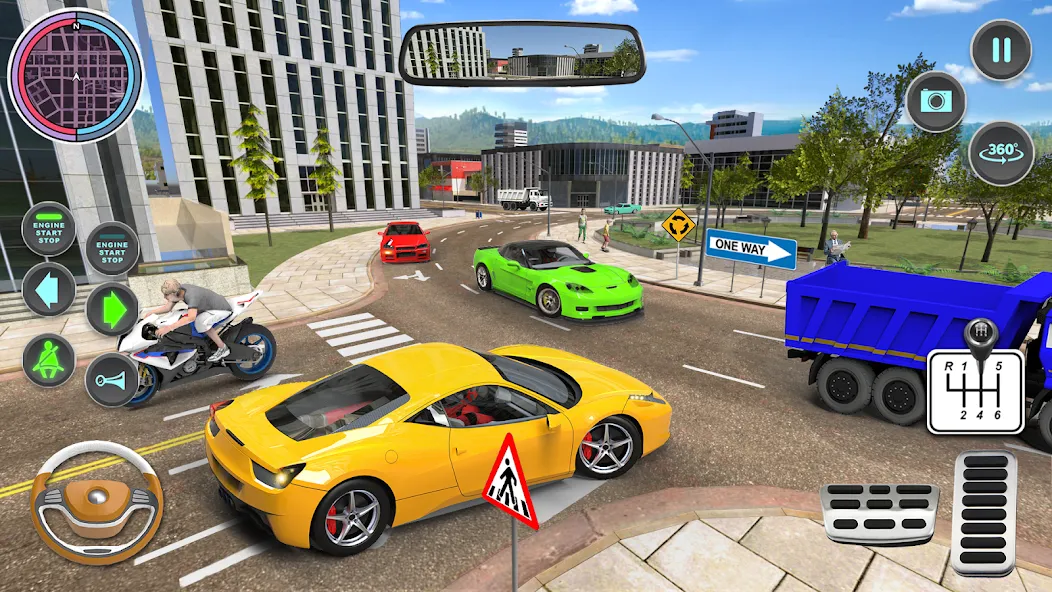 Modern Car Driving School Game — взломанная версия, Безлимитные деньги и все машины открыты — скриншот 4 Modern Car Driving School Game — взломанная версия, Безлимитные деньги и все машины открыты — скриншот 4