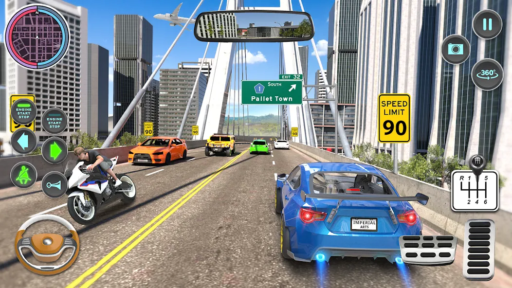 Modern Car Driving School Game — взломанная версия, Безлимитные деньги и все машины открыты — скриншот 5 Modern Car Driving School Game — взломанная версия, Безлимитные деньги и все машины открыты — скриншот 5