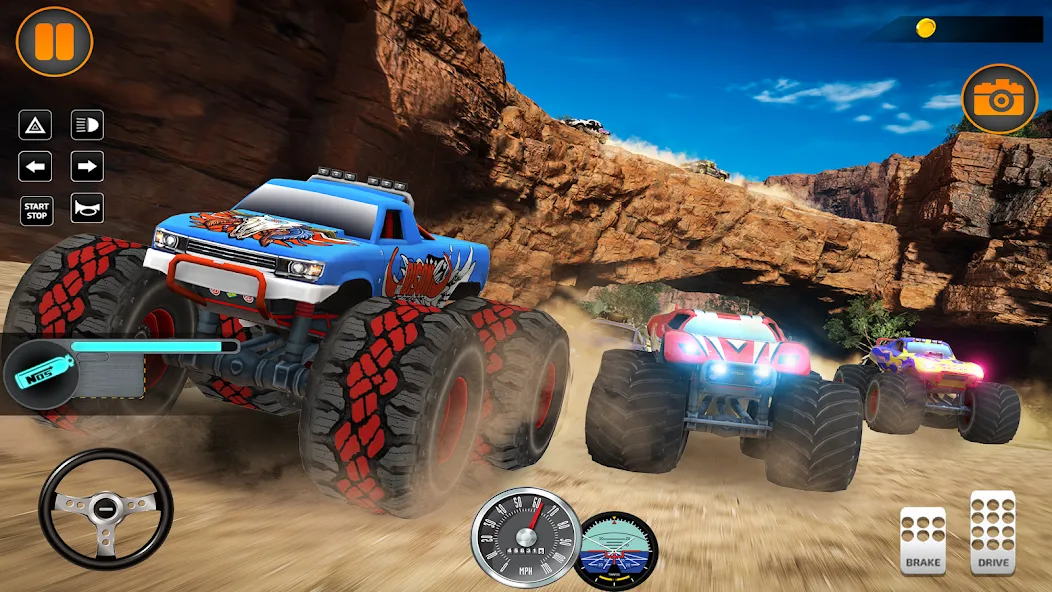Monster Truck Off Road Racing MOD APK: Безлимитные деньги и все машины открыты — скриншот 4 Monster Truck Off Road Racing MOD APK: Безлимитные деньги и все машины открыты — скриншот 4
