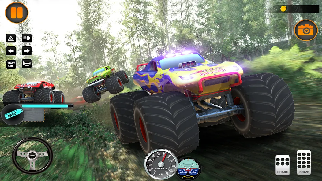 Monster Truck Off Road Racing MOD APK: Безлимитные деньги и все машины открыты — скриншот 5 Monster Truck Off Road Racing MOD APK: Безлимитные деньги и все машины открыты — скриншот 5
