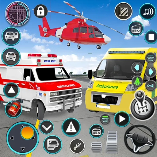Heli Ambulance Simulator Game — последняя версия с модом (Безлимитные деньги и все вертолеты) — скриншот 1 Heli Ambulance Simulator Game — последняя версия с модом (Безлимитные деньги и все вертолеты) — скриншот 1
