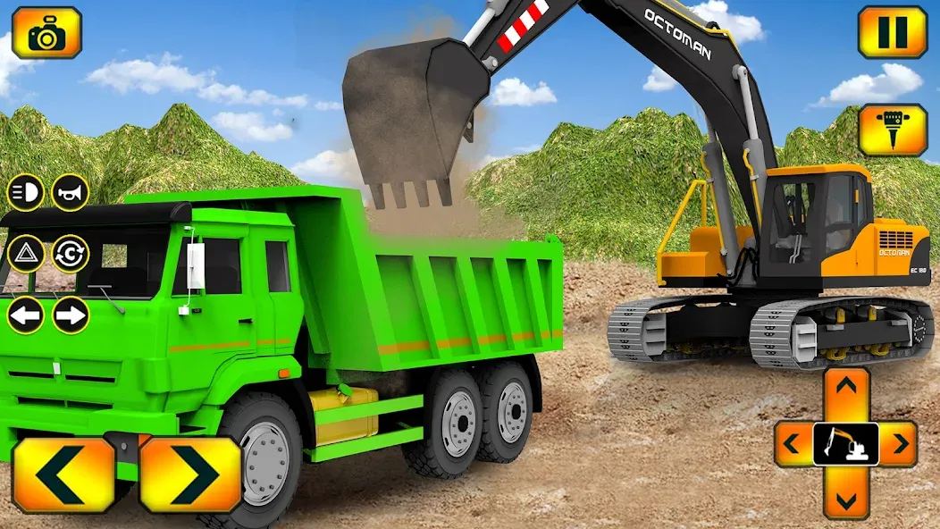 Скачать Sand Excavator Simulator Games — Безлимитные деньги и техника — скриншот 1
