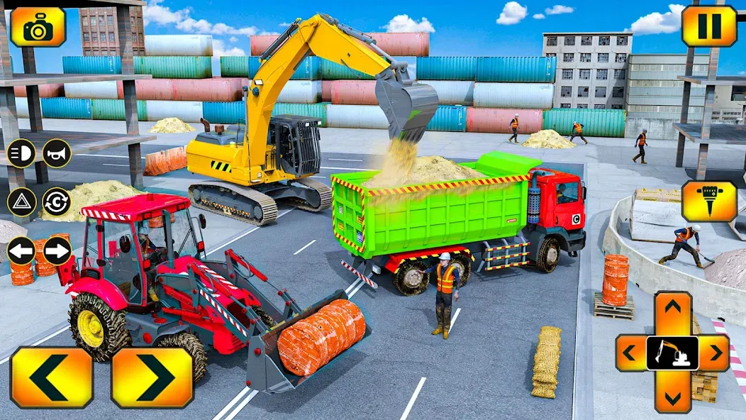 Скачать Sand Excavator Simulator Games — Безлимитные деньги и техника — скриншот 3
