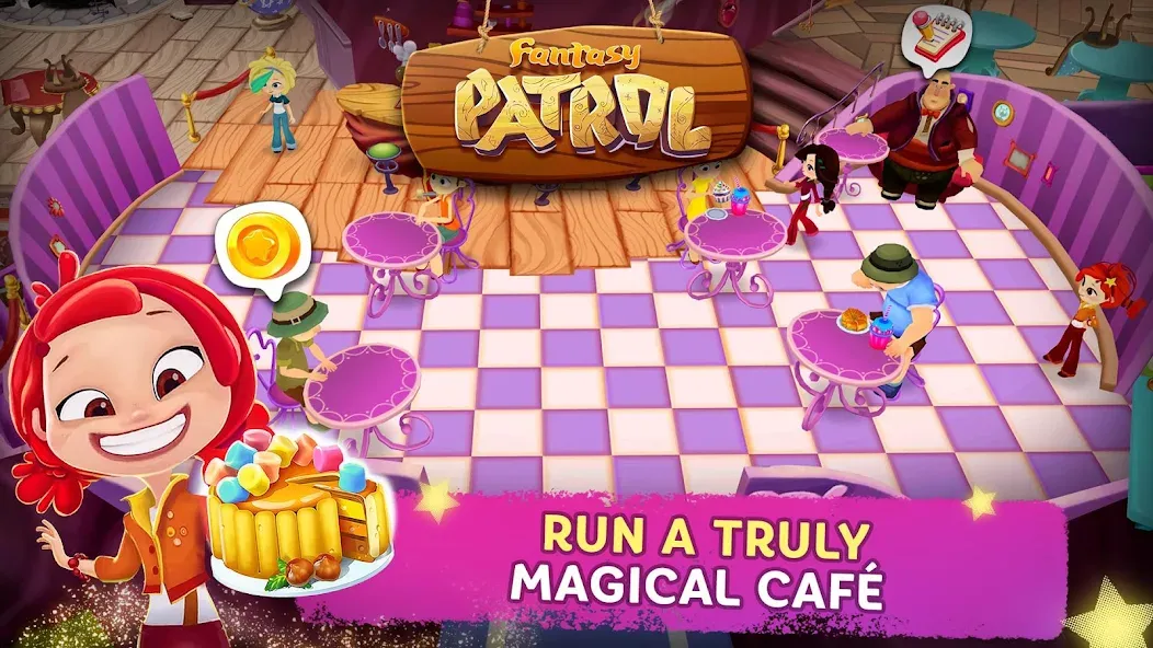 Скачать Fantasy Patrol: Cafe — Много монет и всё открыто — скриншот 1
