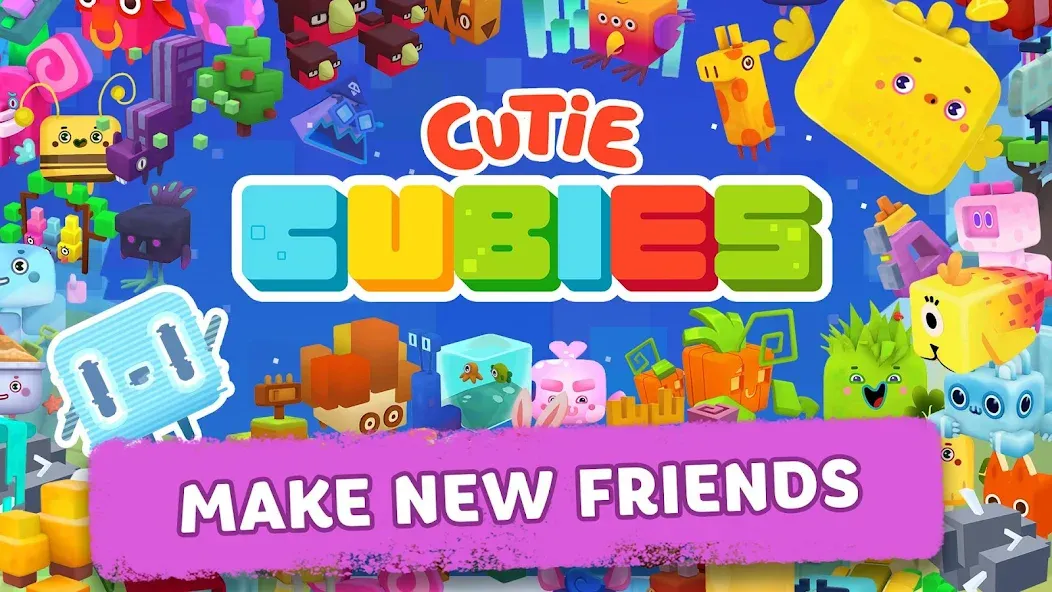 Cutie Cubies — скачать мод: Много монет и все уровни открыты — скриншот 2