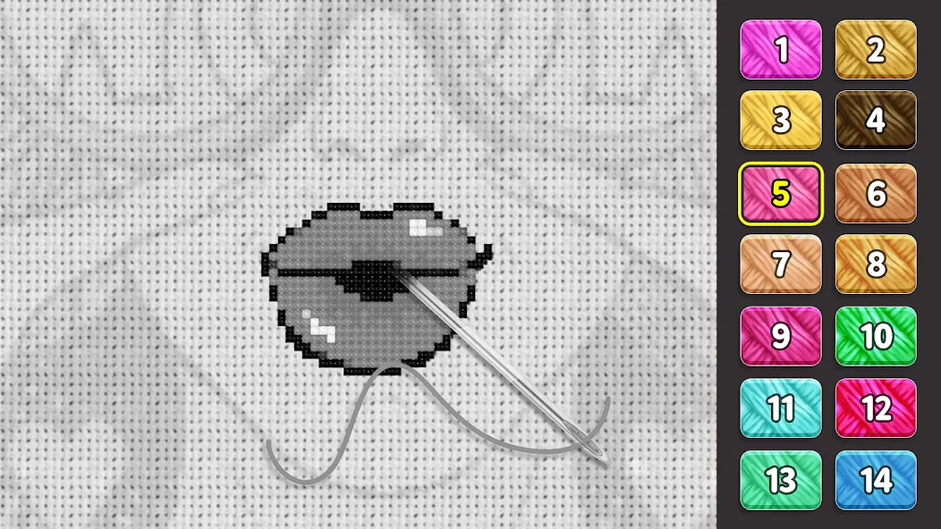Мод Cross Stitch: Color by Number — Без рекламы и все узоры открыты, скачать APK — скриншот 5 Мод Cross Stitch: Color by Number — Без рекламы и все узоры открыты, скачать APK — скриншот 5