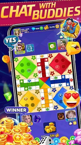 Мод Online Ludo Game Multiplayer — Много игроков и бесконечные победы, скачать APK — скриншот 2
