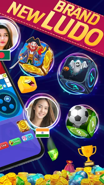 Мод Online Ludo Game Multiplayer — Много игроков и бесконечные победы, скачать APK — скриншот 5