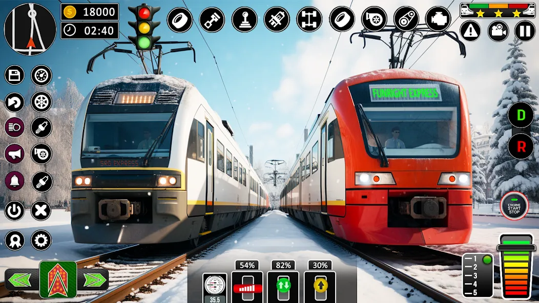 City Train Games Driver Sim 3D — последняя версия с модом (Безлимитные деньги и все поезда открыты) — скриншот 2 City Train Games Driver Sim 3D — последняя версия с модом (Безлимитные деньги и все поезда открыты) — скриншот 2