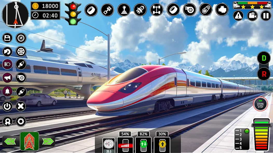 City Train Games Driver Sim 3D — последняя версия с модом (Безлимитные деньги и все поезда открыты) — скриншот 4 City Train Games Driver Sim 3D — последняя версия с модом (Безлимитные деньги и все поезда открыты) — скриншот 4