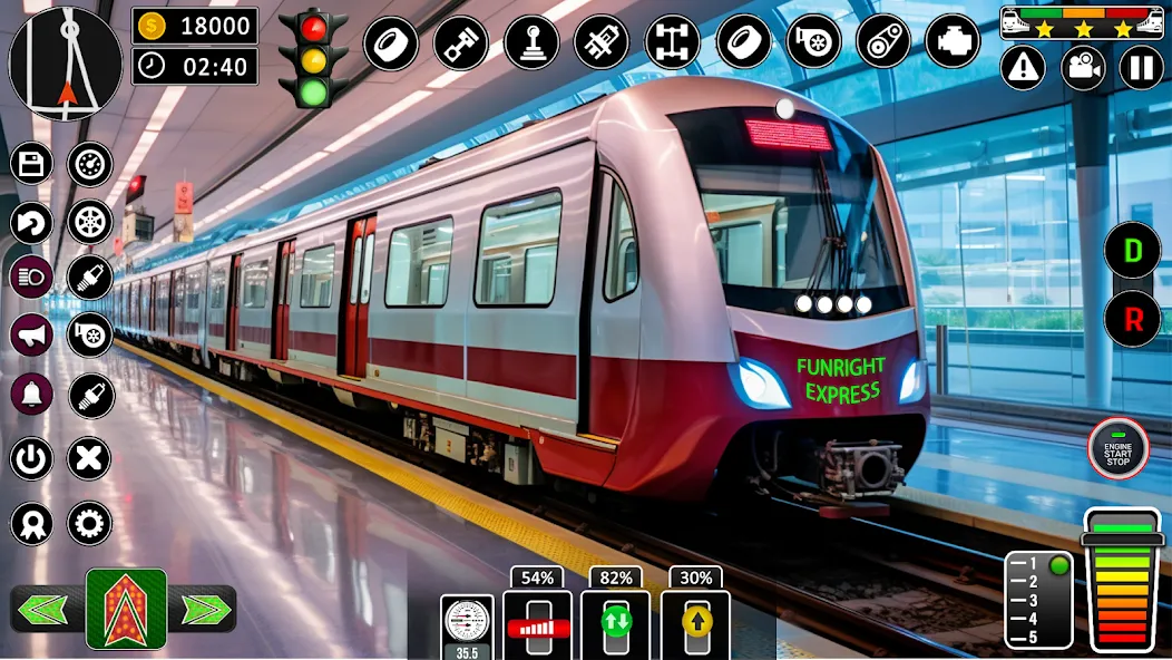 City Train Games Driver Sim 3D — последняя версия с модом (Безлимитные деньги и все поезда открыты) — скриншот 5 City Train Games Driver Sim 3D — последняя версия с модом (Безлимитные деньги и все поезда открыты) — скриншот 5
