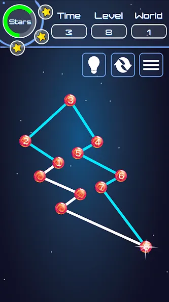 Connect The Dots — последняя версия с модом (Безлимитные подсказки и все уровни) — скриншот 1 Connect The Dots — последняя версия с модом (Безлимитные подсказки и все уровни) — скриншот 1
